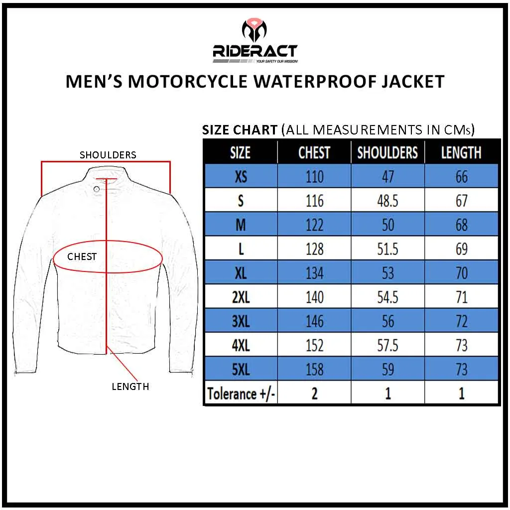 RIDERACT® Textile Motorcycle Jacket Gaze Waterproof Motorbike Jacket