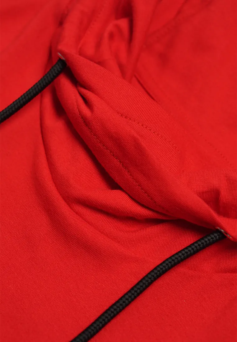 Ryusei Kaos Turtleneck Pria Nandito Gyo Long Sleeve Red