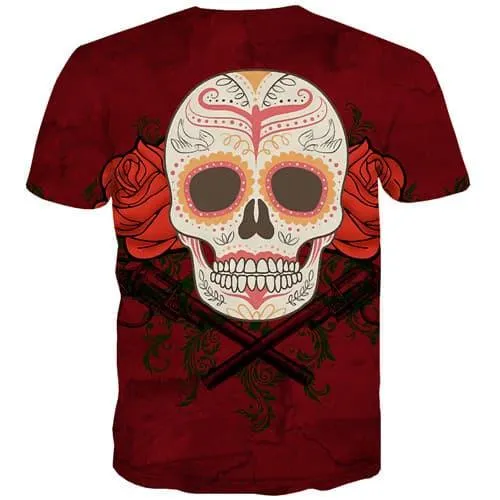 Skull T shirts Men Cosplay Tshirts Cool Funny T shirts Funny Harajuku Tshirts Novelty Short Sleeve Hip hop Men/women Tee Top