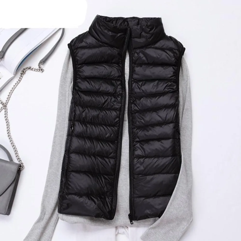 Sleeveless Ultralight Down Warm Coat
