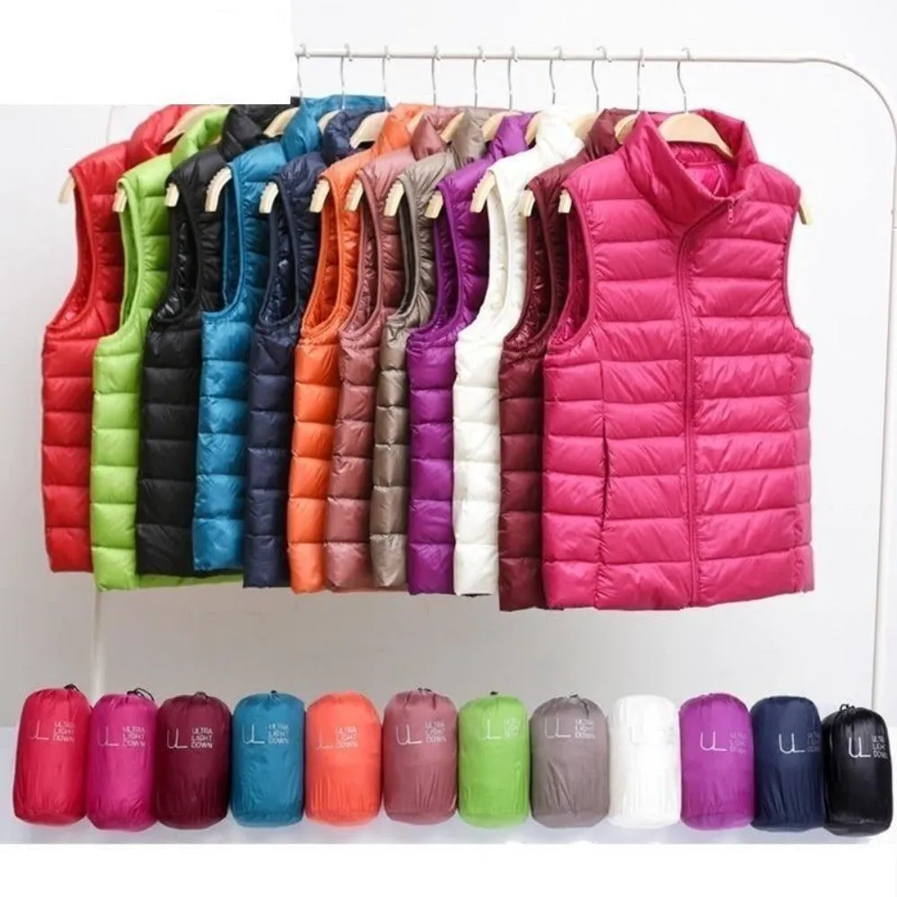Sleeveless Ultralight Down Warm Coat