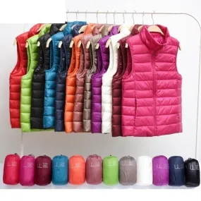 Sleeveless Ultralight Down Warm Coat