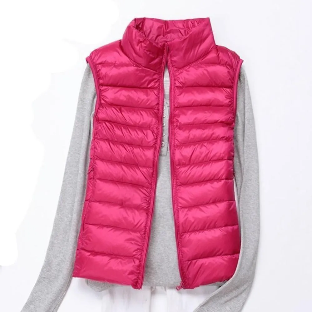 Sleeveless Ultralight Down Warm Coat
