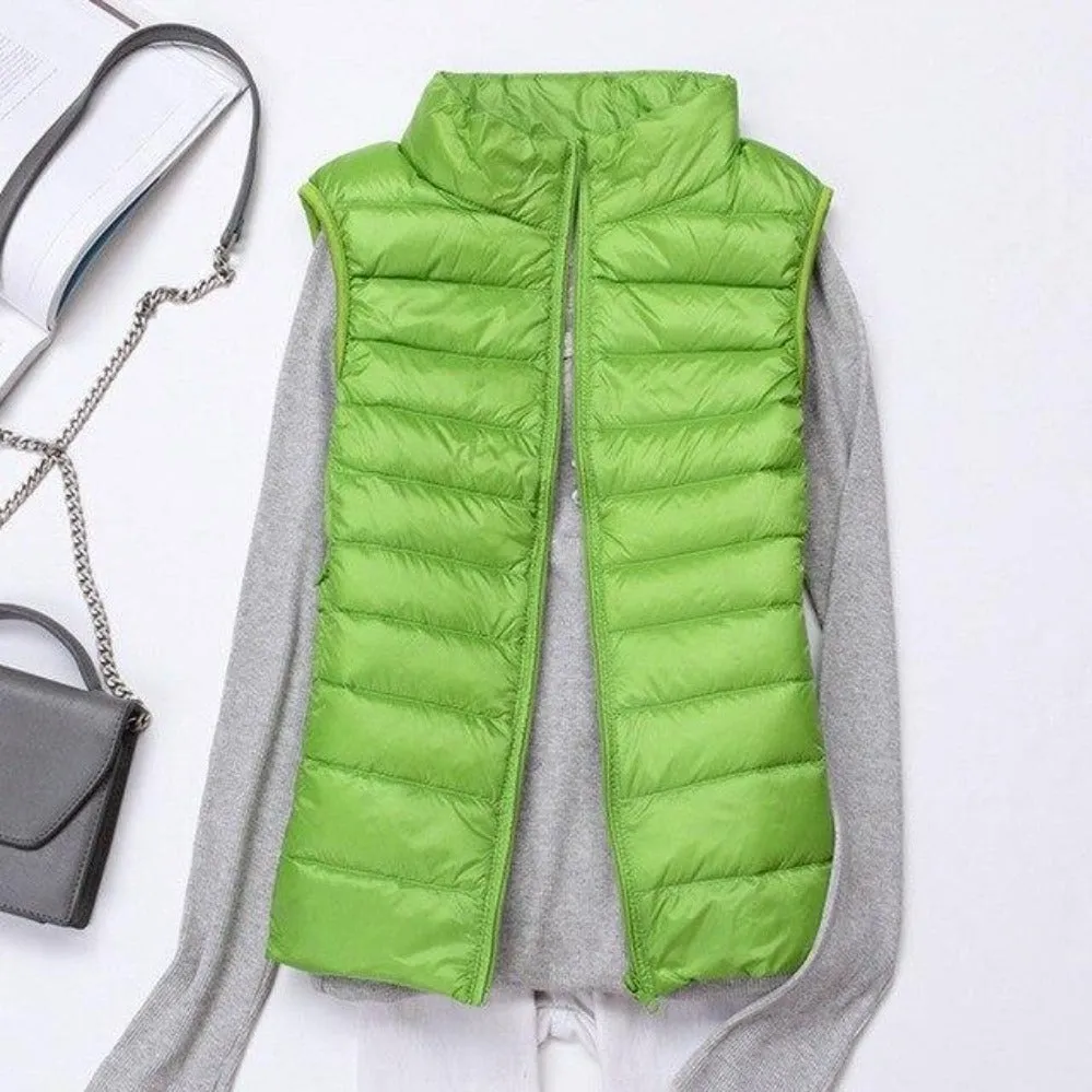 Sleeveless Ultralight Down Warm Coat