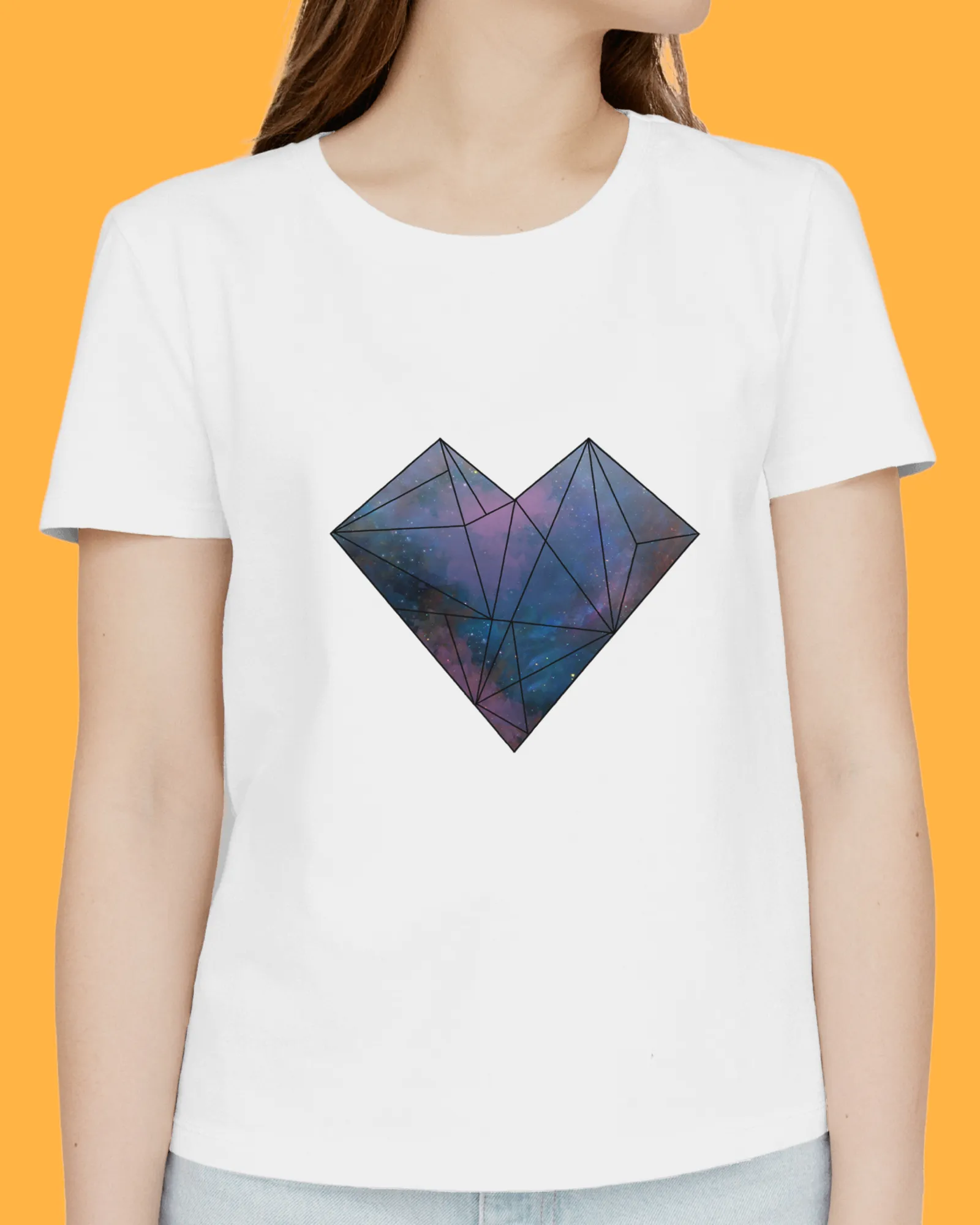 Smart Prints White T-Shirt Women's