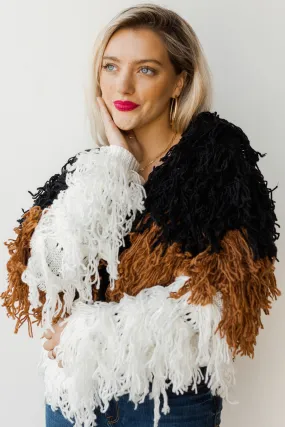 snow down shag jacket