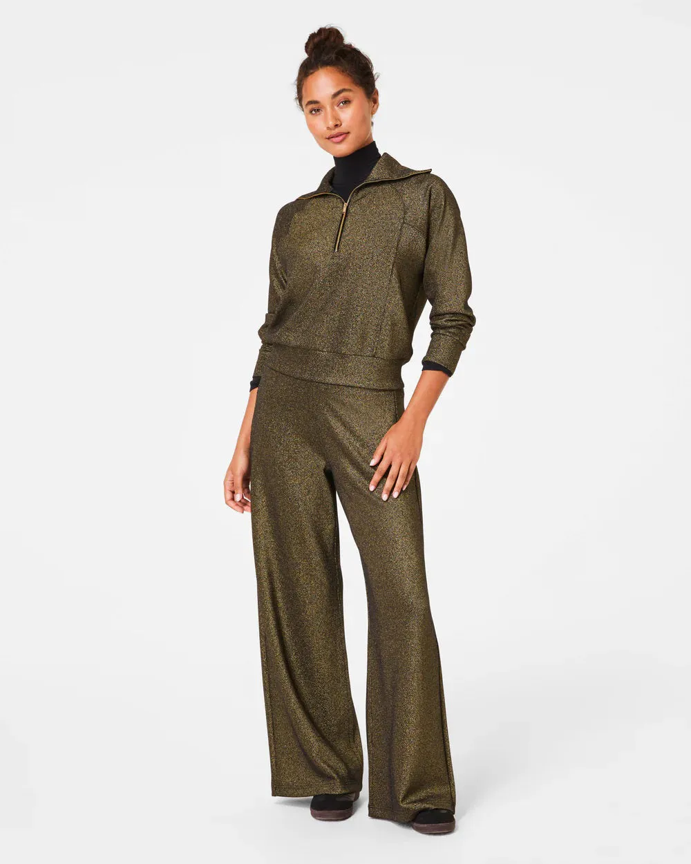 SPANX - AIRESSENTIALS WIDE LEG SHIMMER PANT