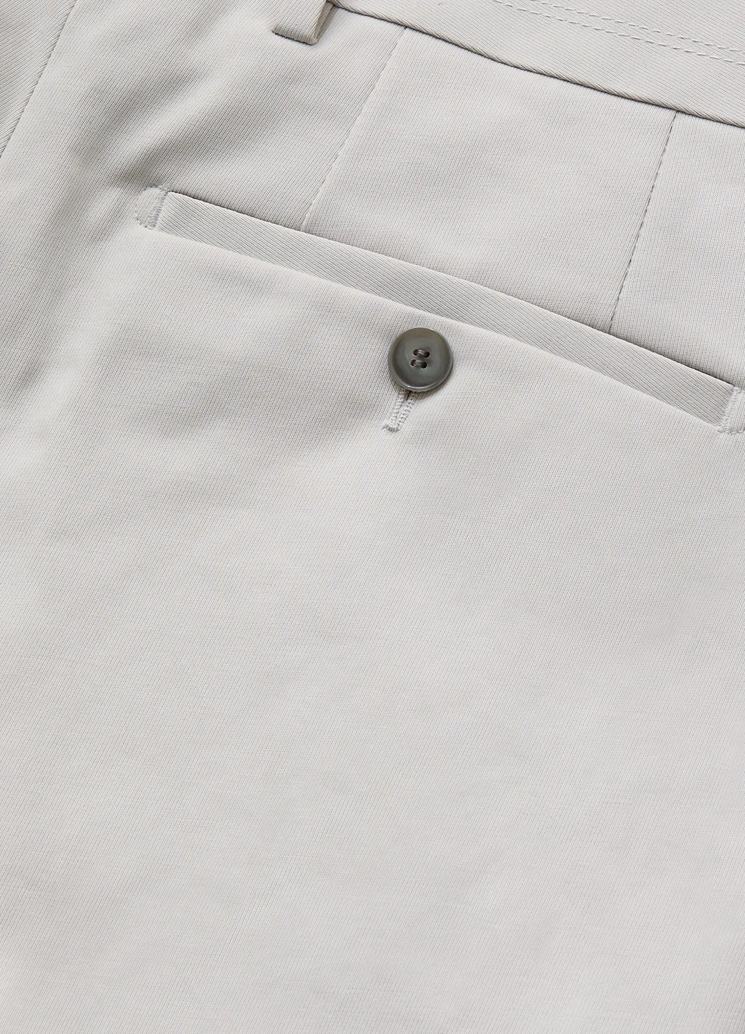 Stretch Cotton Cavalry Twill Pant Light Grey