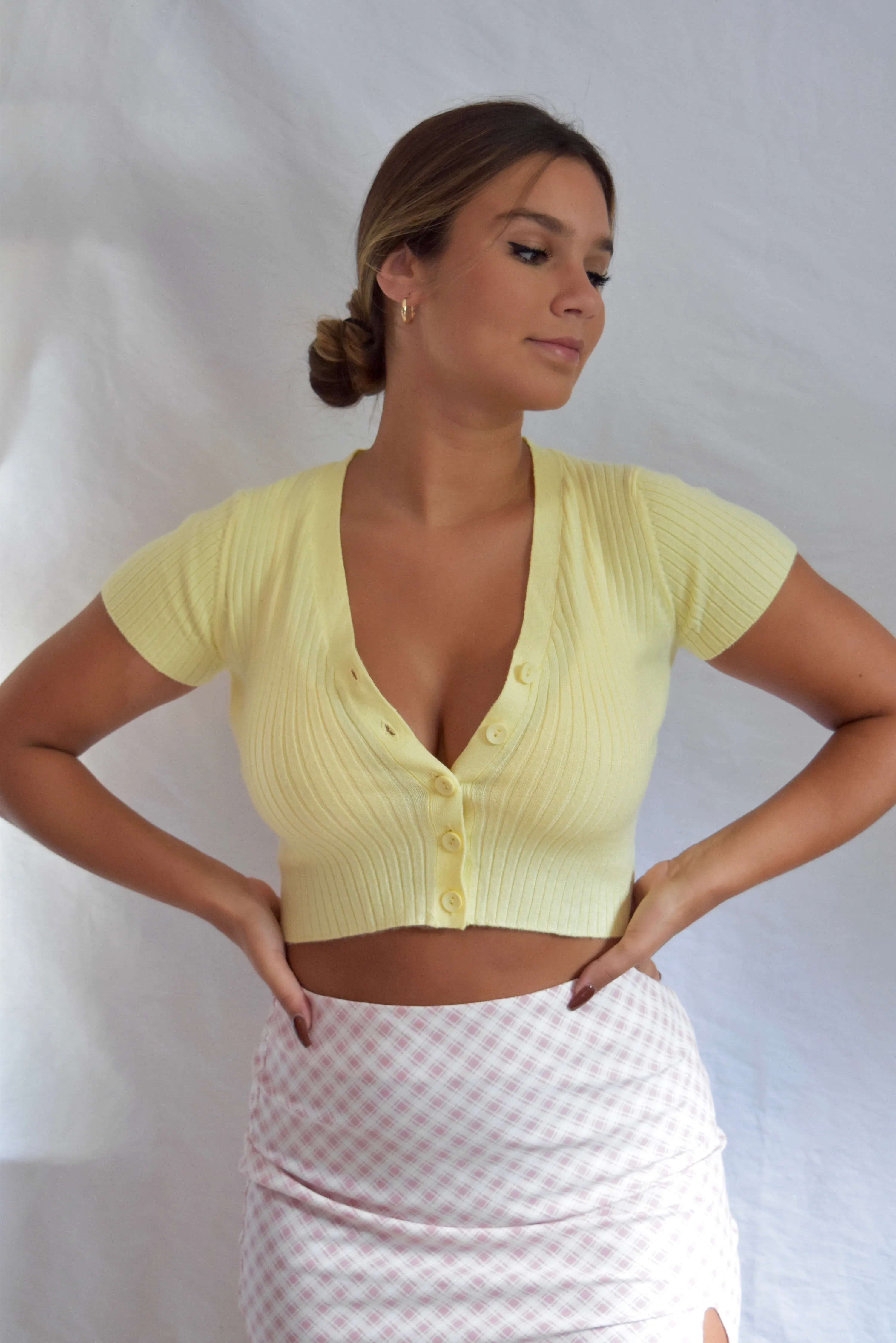 Sweet but Chic Crop Lemon