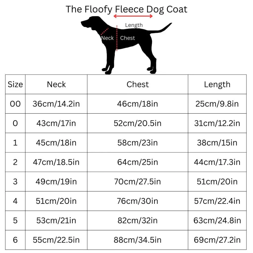 The Floofy Fleece Dog Coat | Blue Animal Print