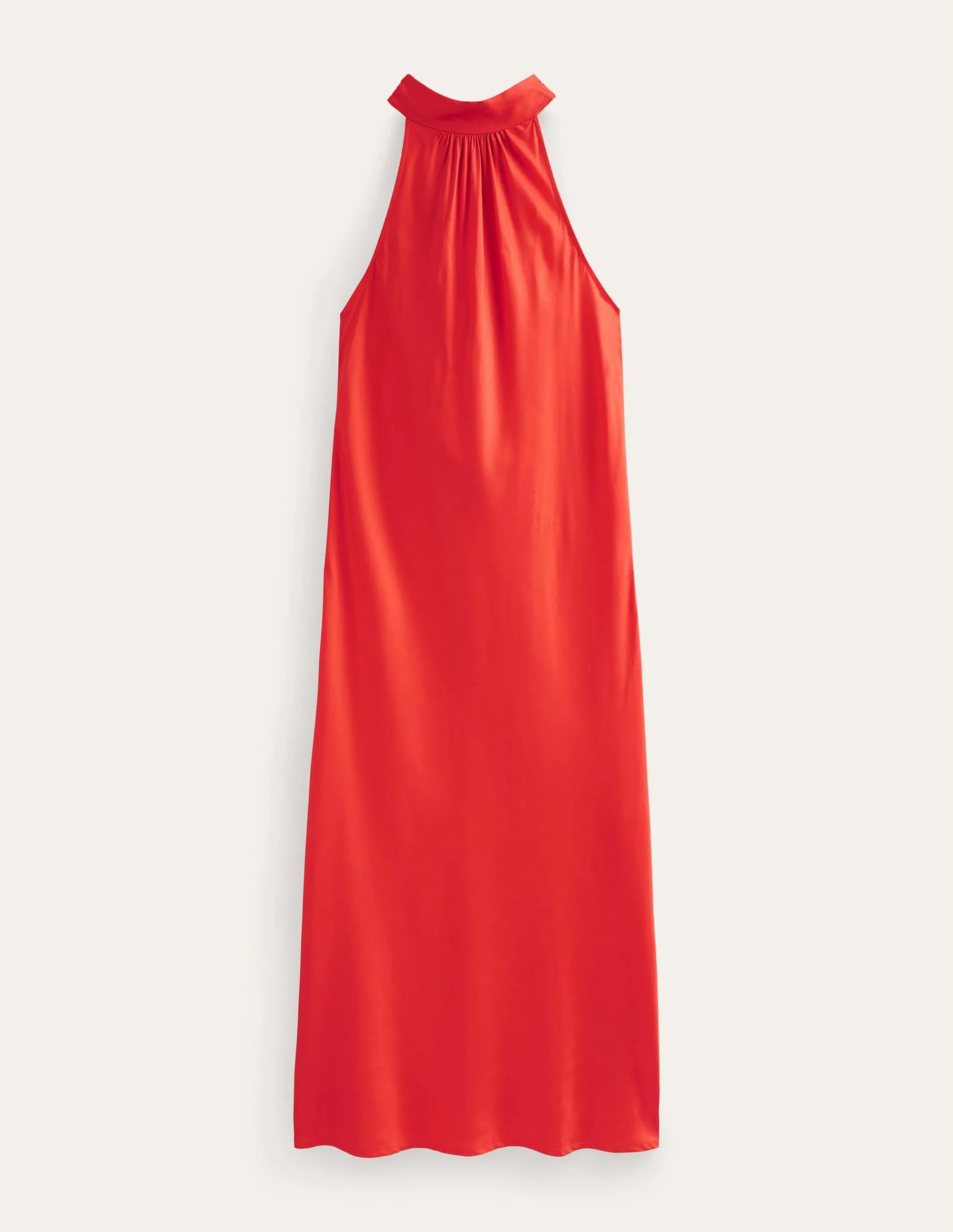Tie Back Slip Midi Dress-Cherry Tomato