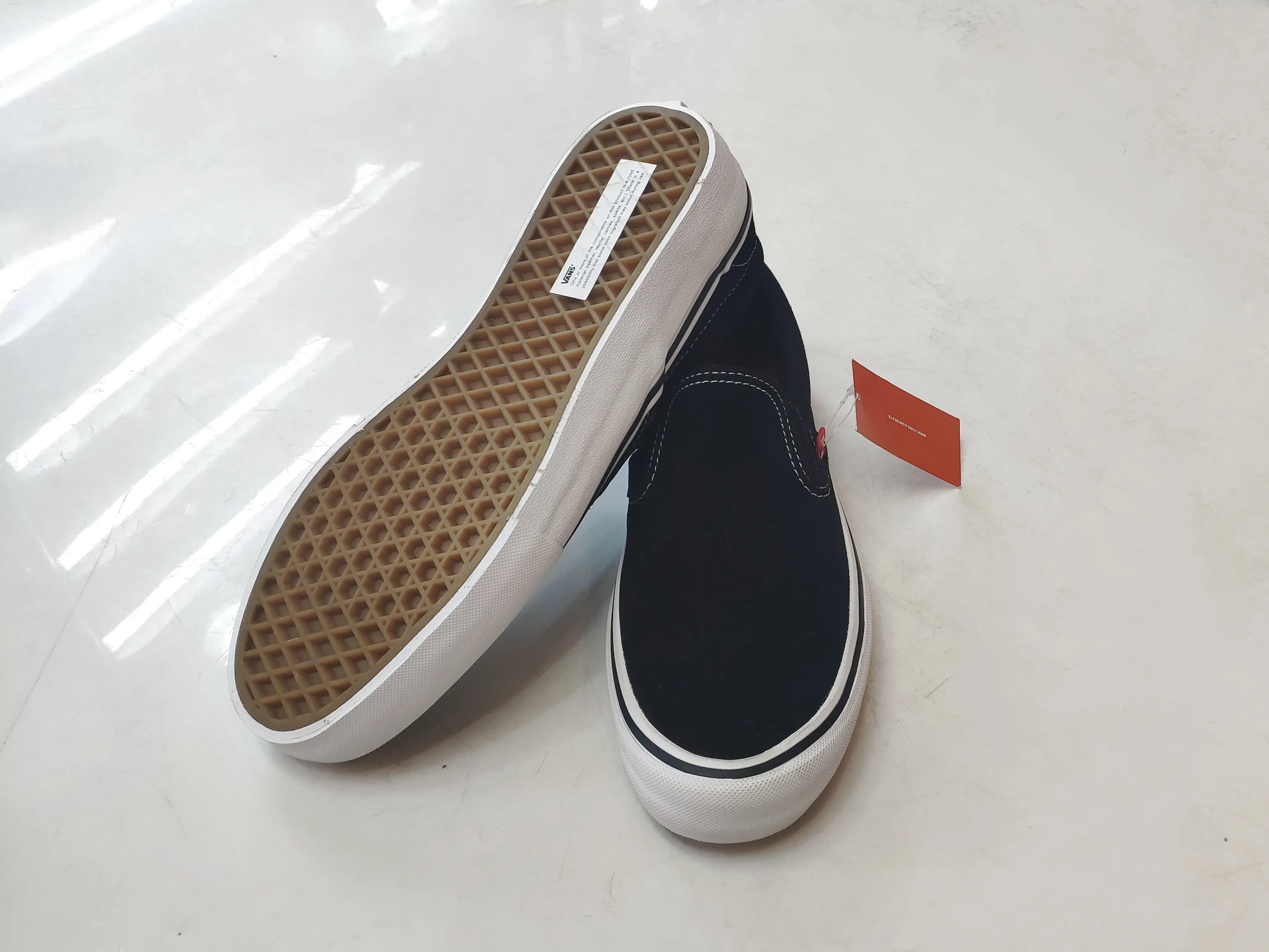 Tênis Vans Skate Slip-On Pro Black White  / Preto 34BR