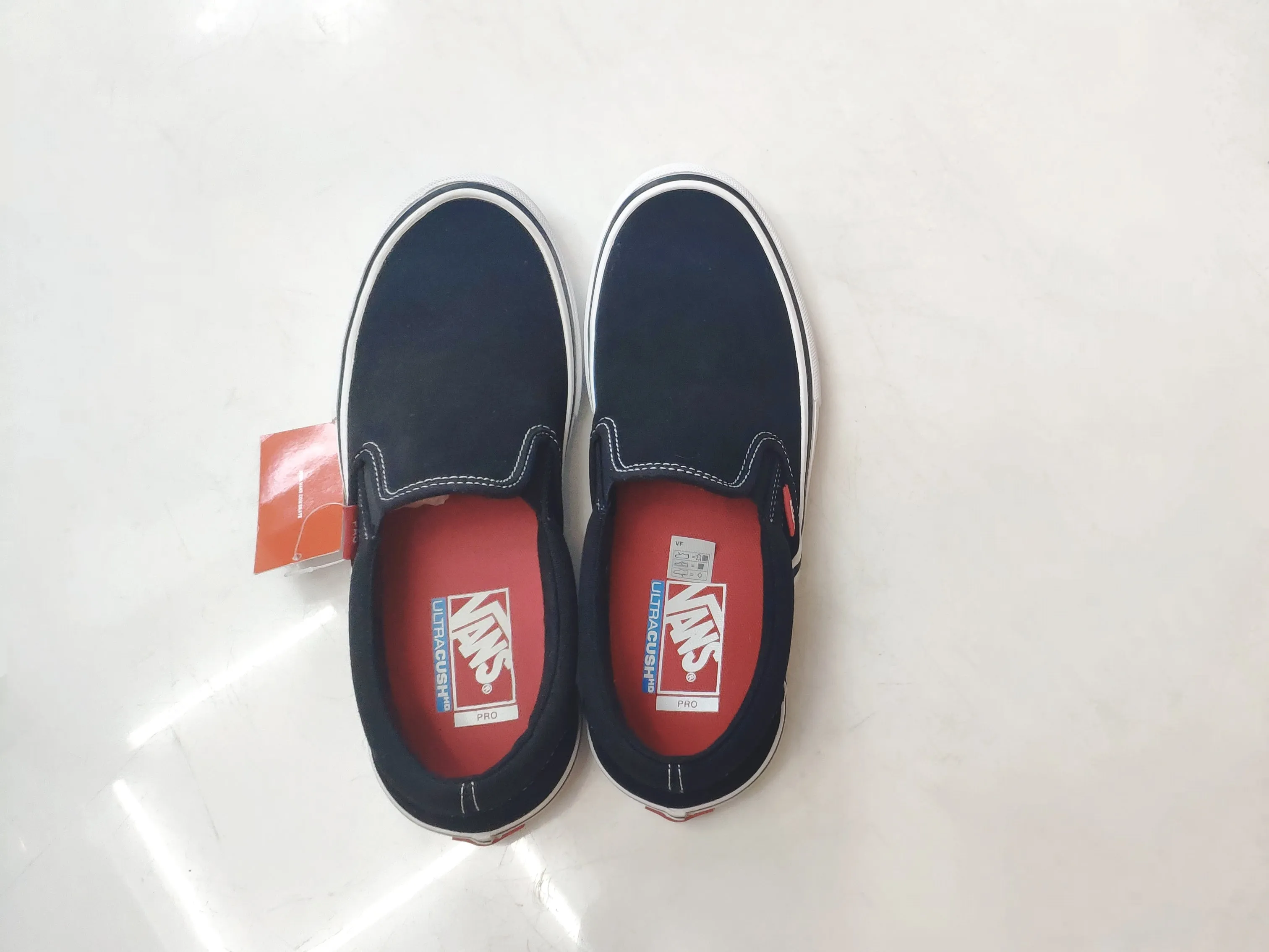 Tênis Vans Skate Slip-On Pro Black White  / Preto 34BR