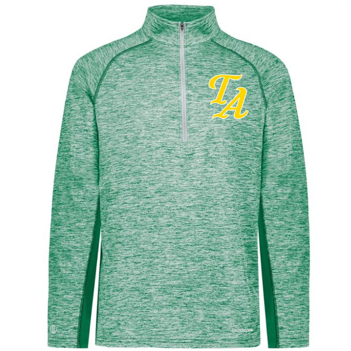 Twiggs Academy - Electrify Coolcore 1.2 Zip Pullover with TA (san andreas font) - Green