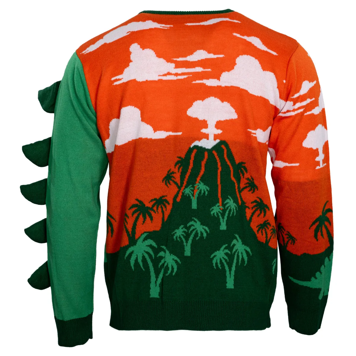 Ugly Christmas Sweater JulesRoche 3D LED T-Rex Design