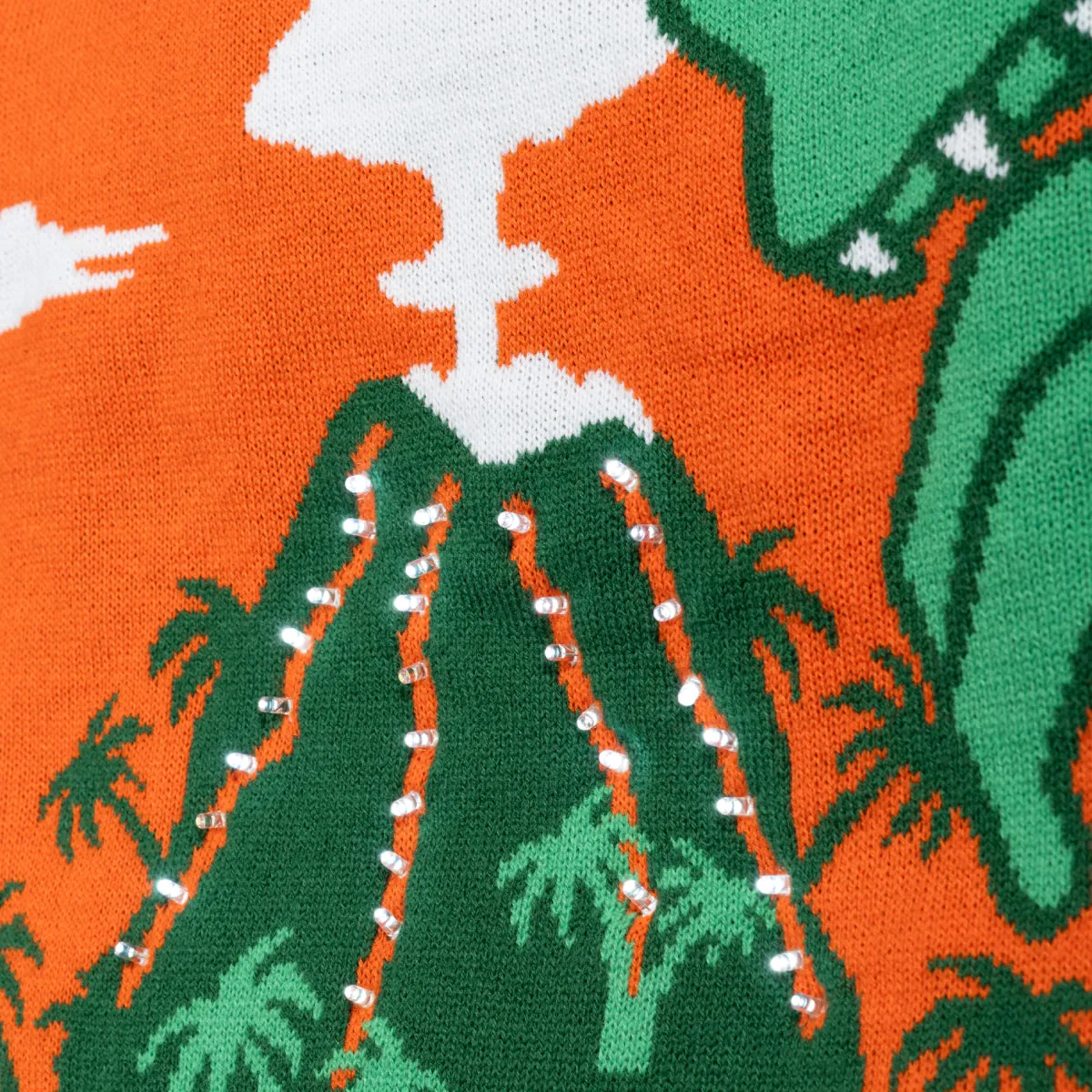 Ugly Christmas Sweater JulesRoche 3D LED T-Rex Design