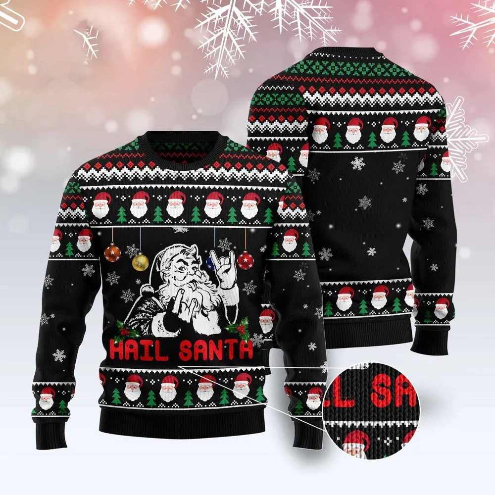 Ugly Christmas Sweater JulesRoche All-Over Print Funny Holiday Pullover