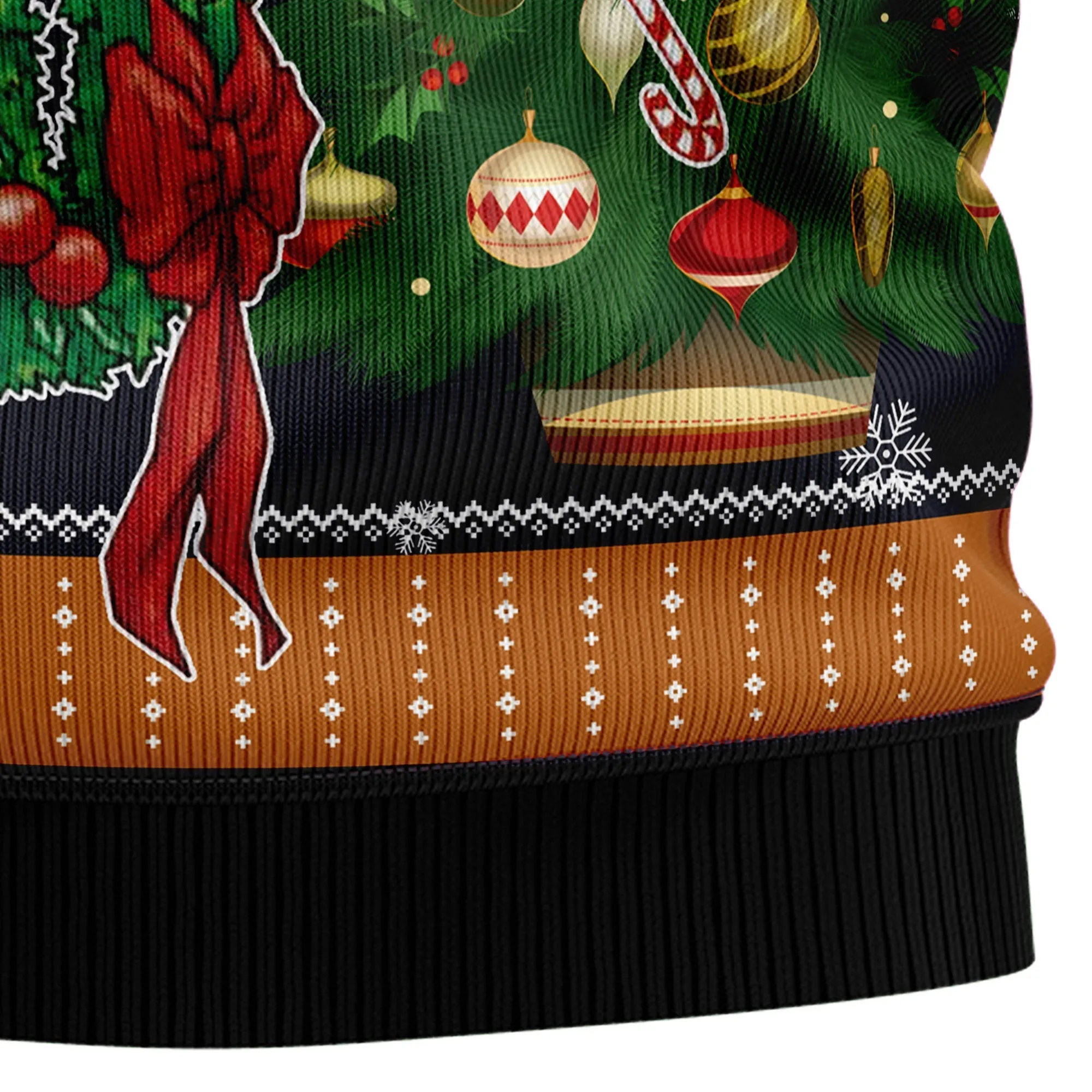 Ugly Sweater JulesRoche All-Over-Print Wool Blend Christmas Pullover