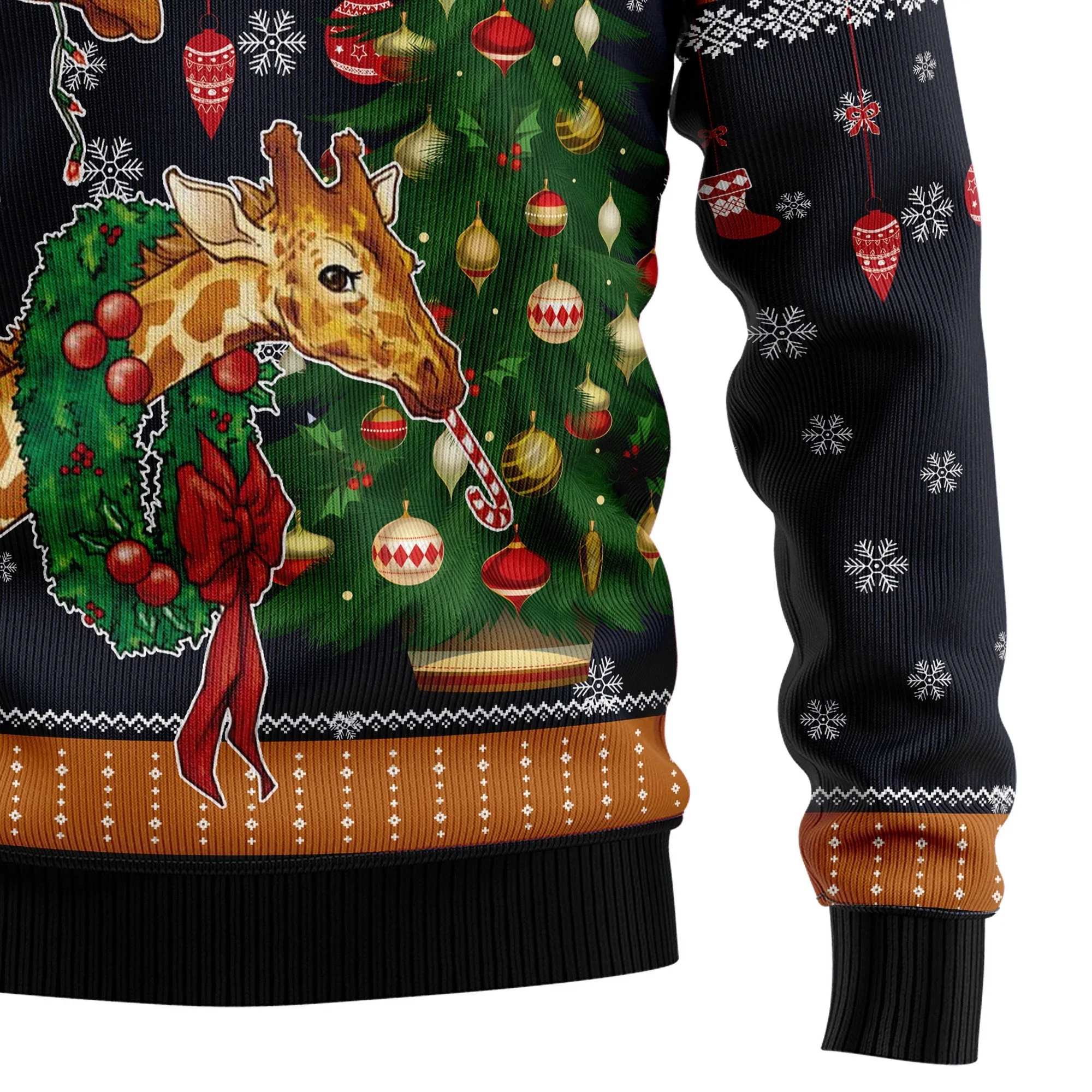 Ugly Sweater JulesRoche All-Over-Print Wool Blend Christmas Pullover
