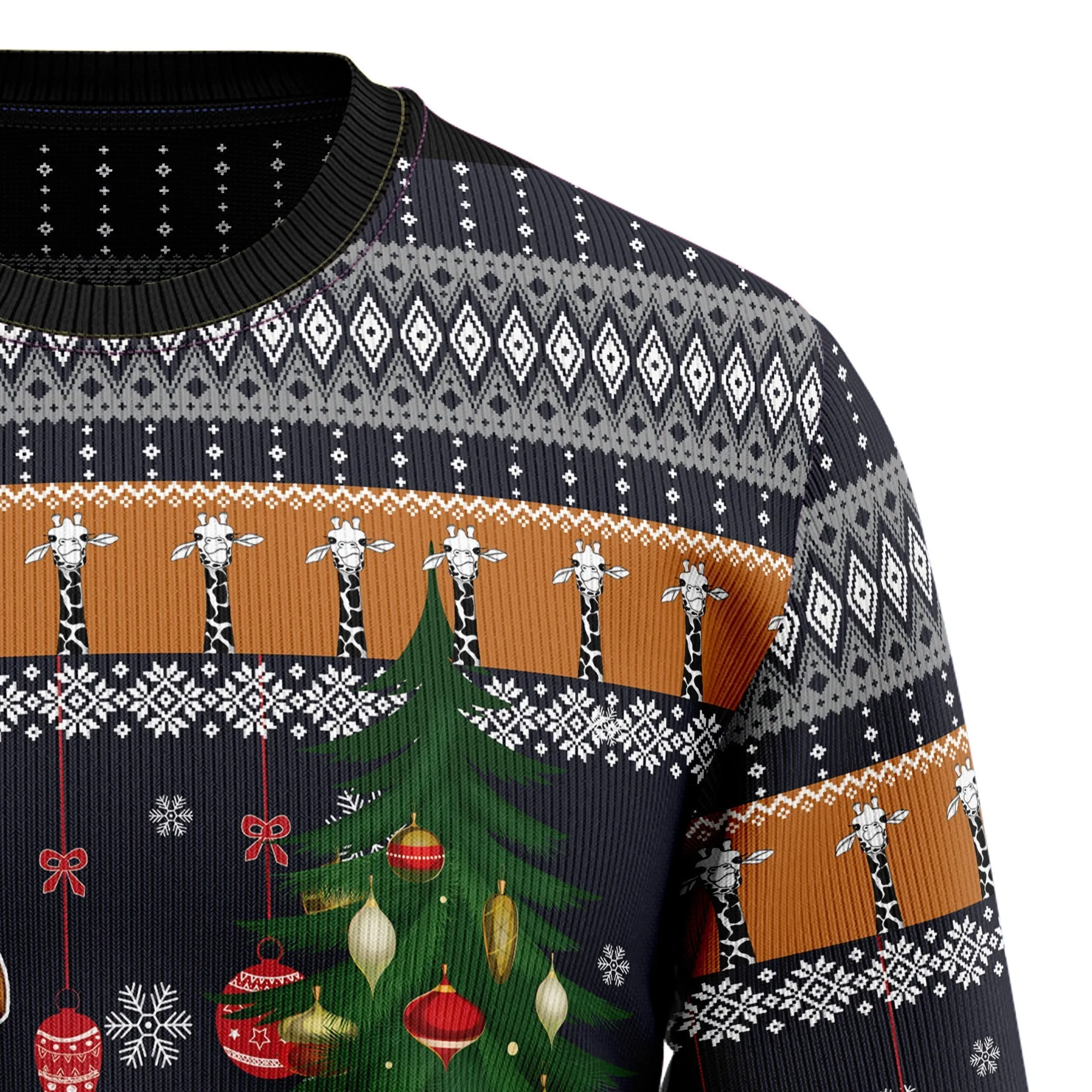 Ugly Sweater JulesRoche All-Over-Print Wool Blend Christmas Pullover