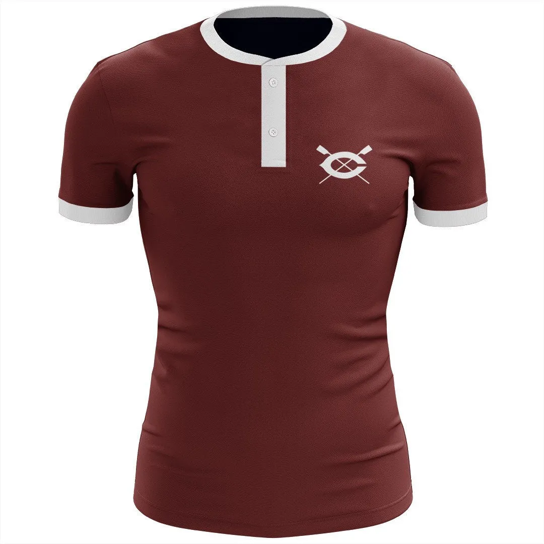 University of Chicago Crew Uniform Henley Shirt