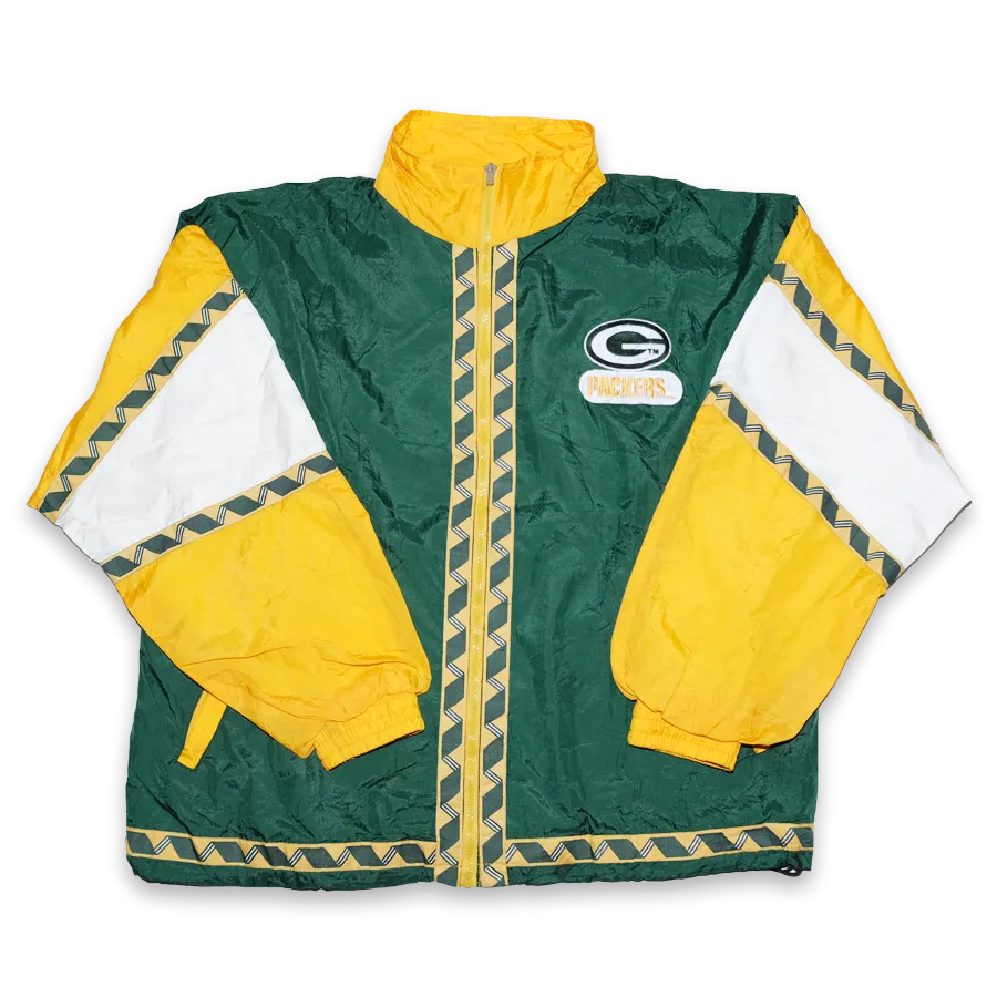 Vintage Greenbay Packers Track Jacket Large
