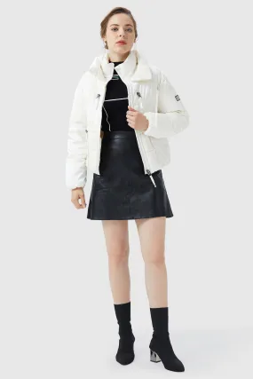 Water-Resistant Stand Collar Puffer Down Coat