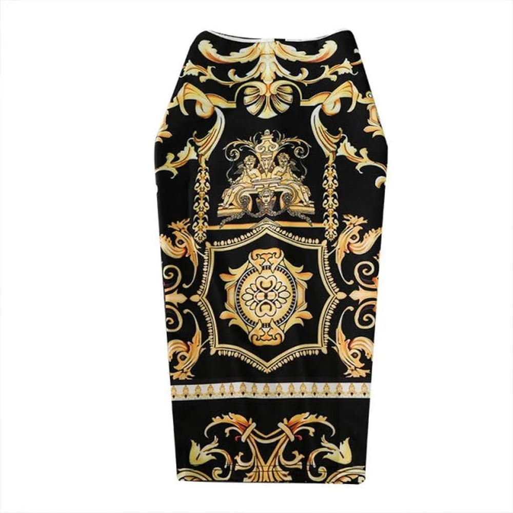 Women Midi Slip Hip Skirt