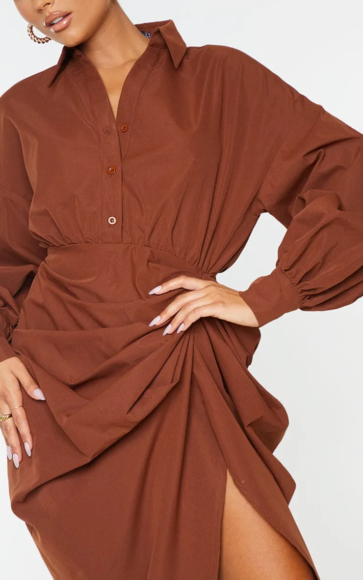 Women's Black Long Sleeve Mini Dress