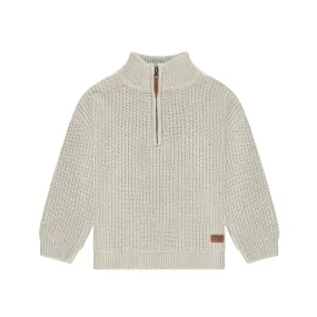 Zip Neck Pullover - Bone by Babyface